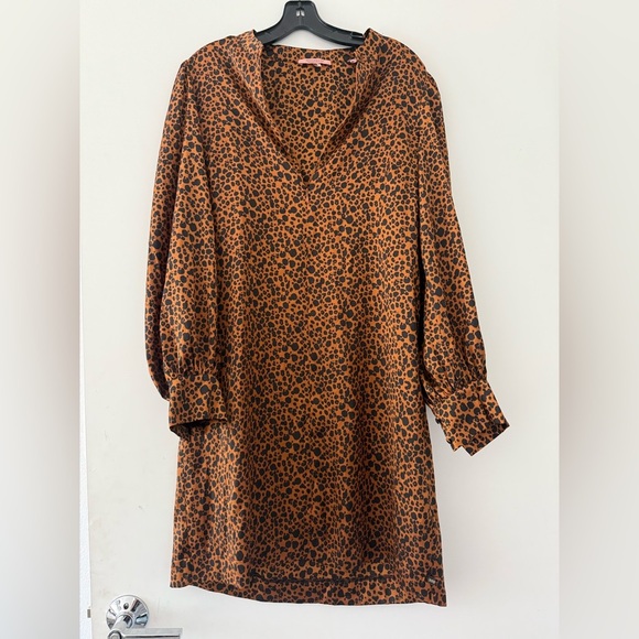 Scoth And Soda Loose Fit Leopard Print Dress Size M - Picture 2 of 5